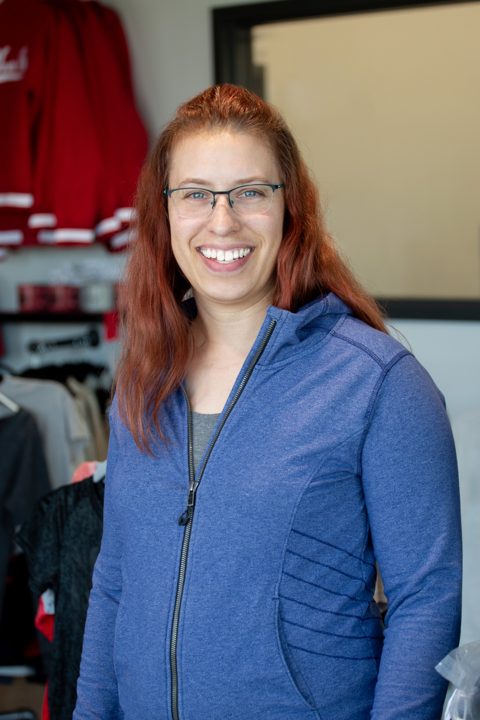 Margo Niemeyer, production manager, screen printing at P&M Apparel