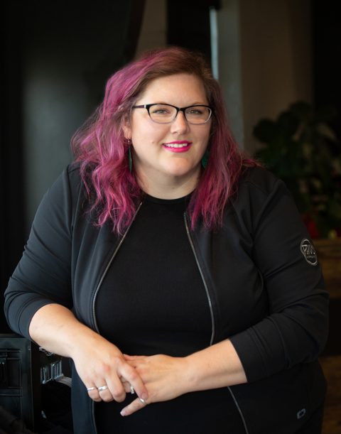 Megan Griffith, art director + owner at P&M Apparel